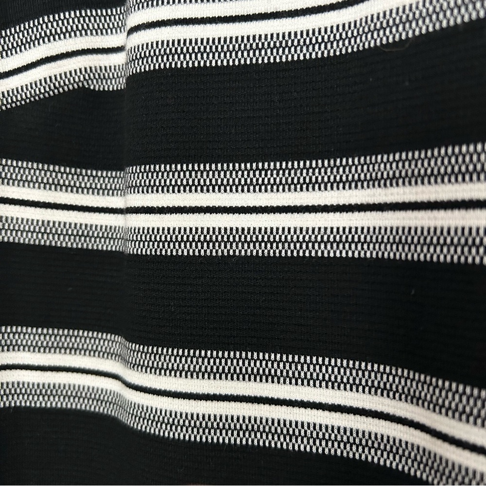Calvin Klein Striped Bell Flutter Sleeve Sheath Dress - Picture 5 of 8